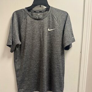 Nike Men's Heather Gray Dri-FIT Tee